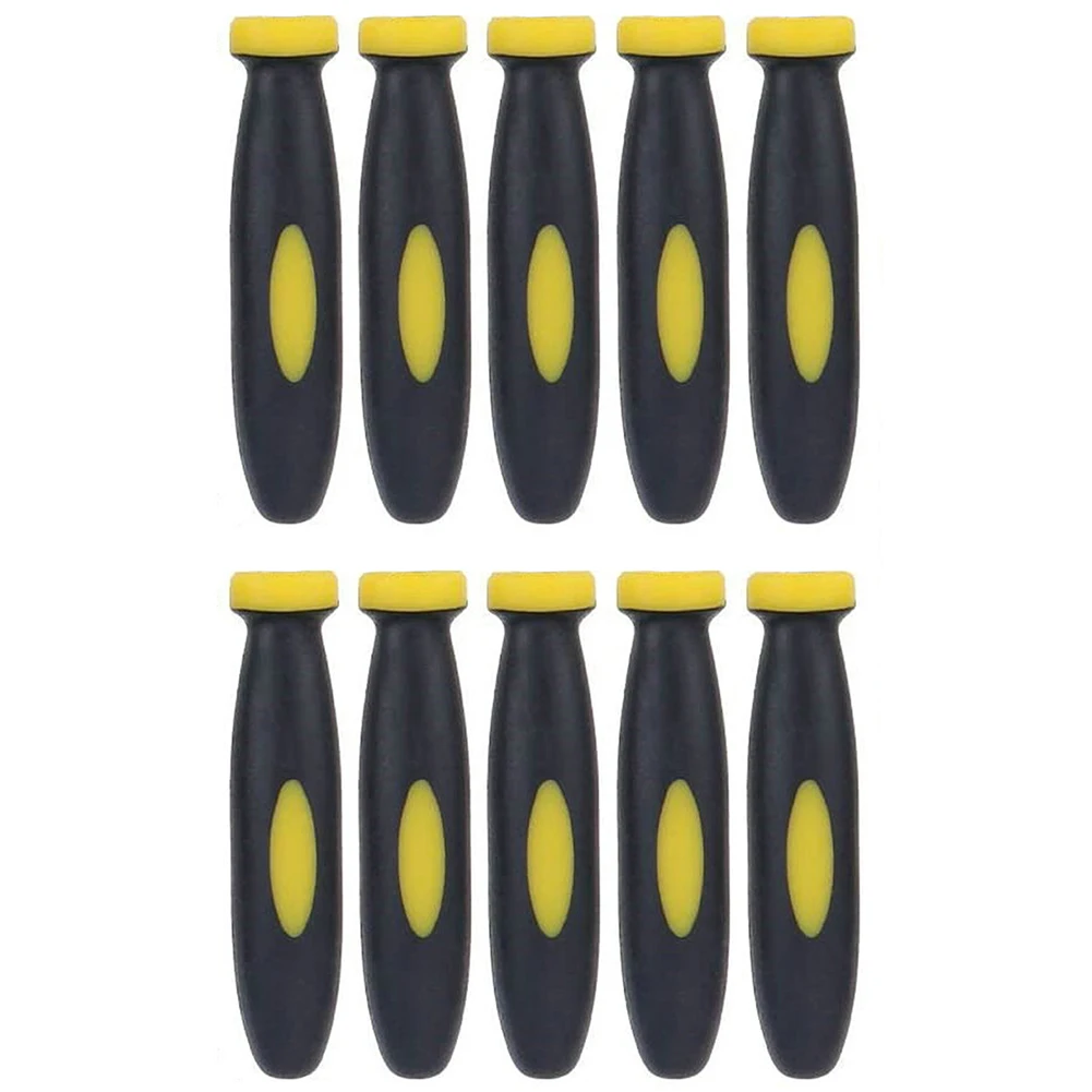10 Stück Gummifeilengriffe, 3 mm Lochdurchmesser, Metallgrifffeilengriffe, Holzbearbeitungsfeilengriffe, Gummifeilengriffe für kleine Feilen – Detail 5