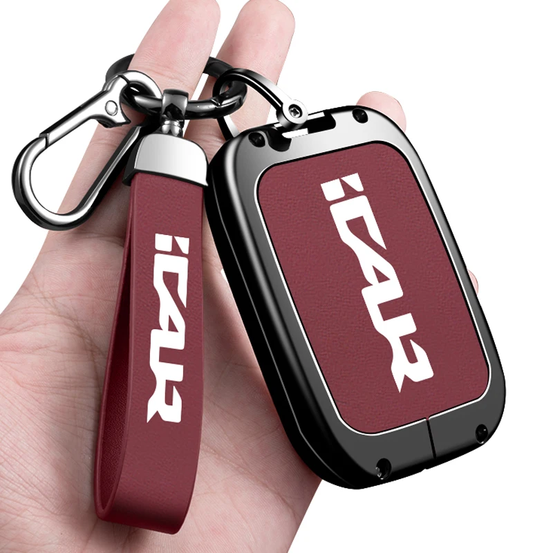 Chery ICAR Zinc Alloy Smart Keychain Case with Bluetooth Remote Control