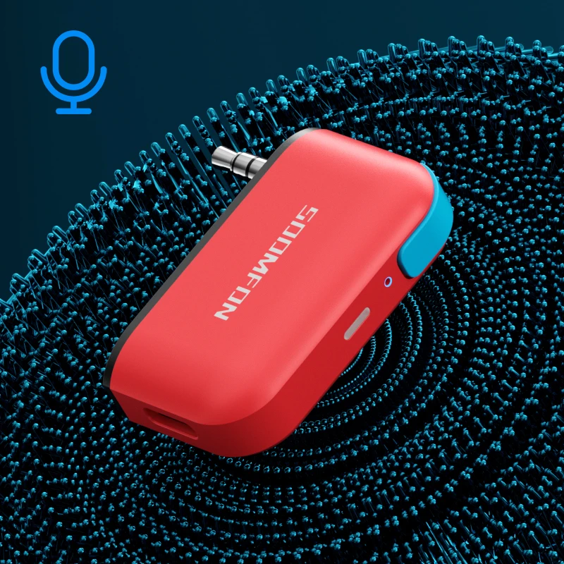Bluetooth 5.0 Adapter for Nintendo Switch Lite 3.5mm Jack