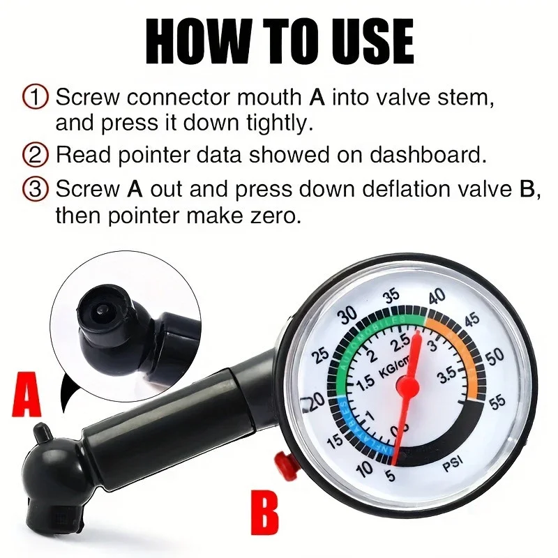High Precision Car Tire Pressure Gauge Meter