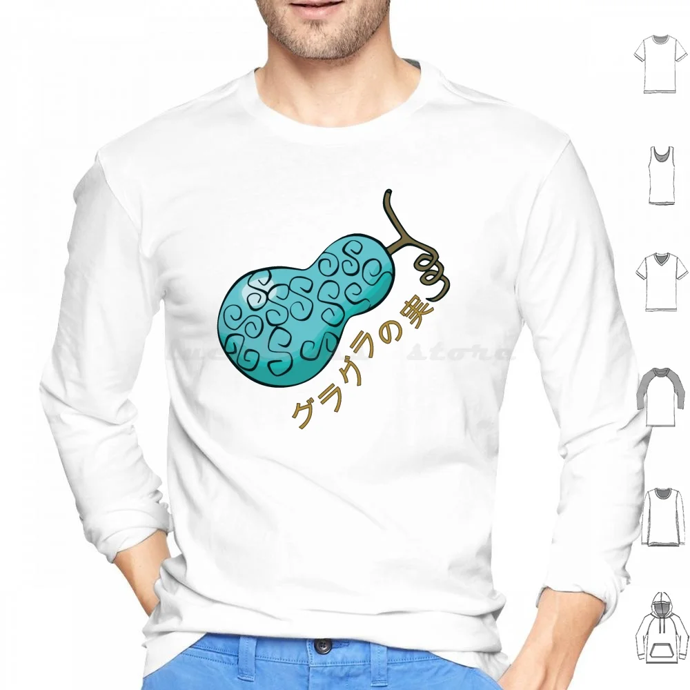 Gura Gura No Mi Devil Fruit Felpe Manica Lunga Gura Gura No Mi Edward Newgate Whitebeard Rufy Ace Sabo Mera Mera No