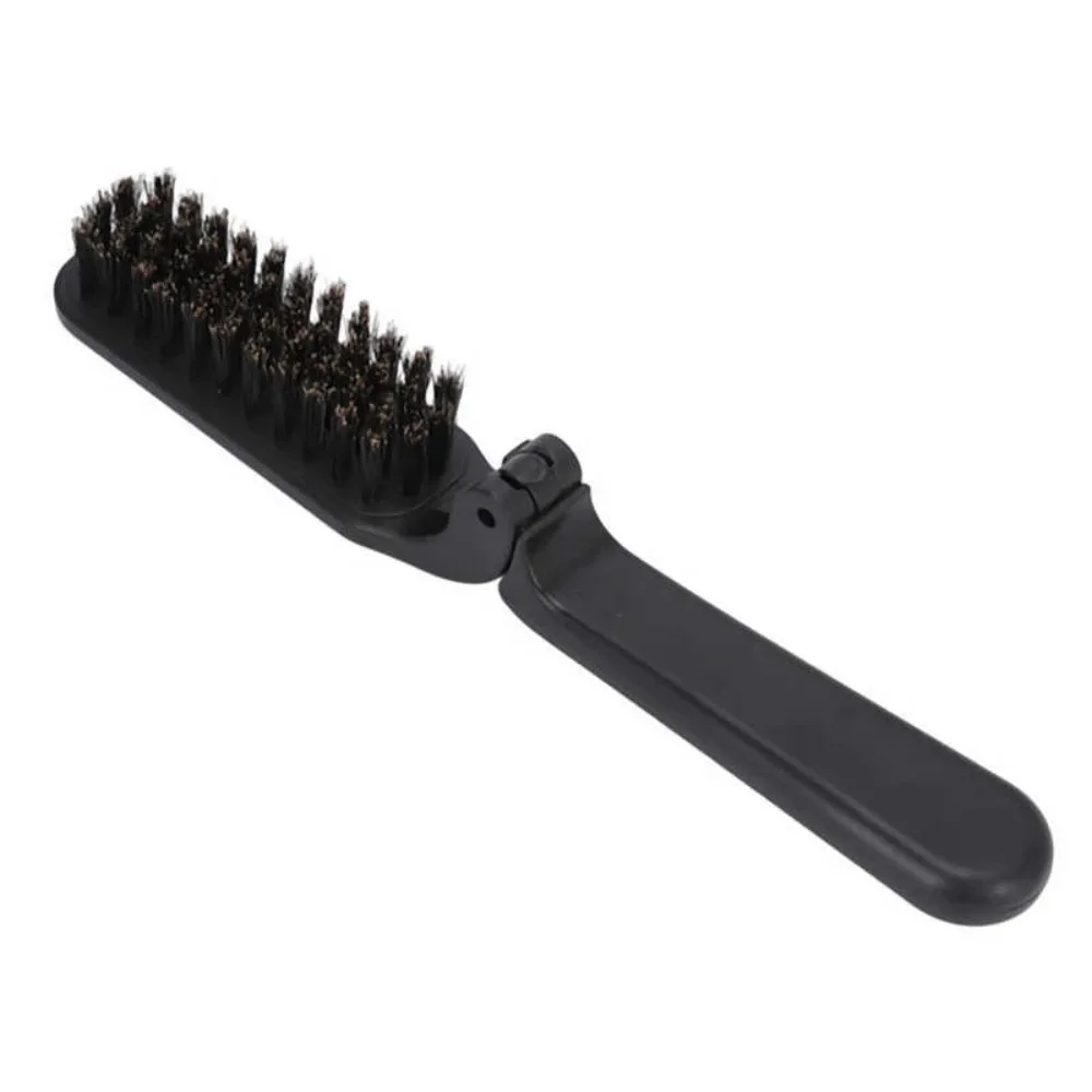 

Hair Styling Combs Foldable Beard Brush Portable Pig Hair Men's Barber Comb Beard Cleaning Styling Tool Waterproof Beard Brushes