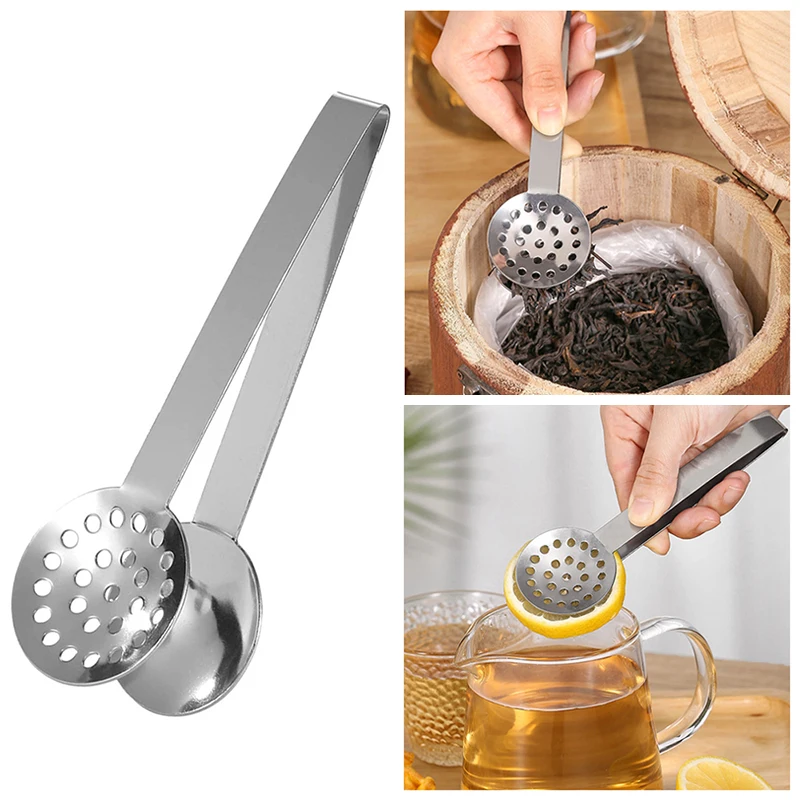 

Stainless Steel Tea Bag Clip Tongs Teabag Squeezer Strainer Holder Grip Spoon Mini Sugar Clip Lemon Slice Clip Tea Leaf Strainer