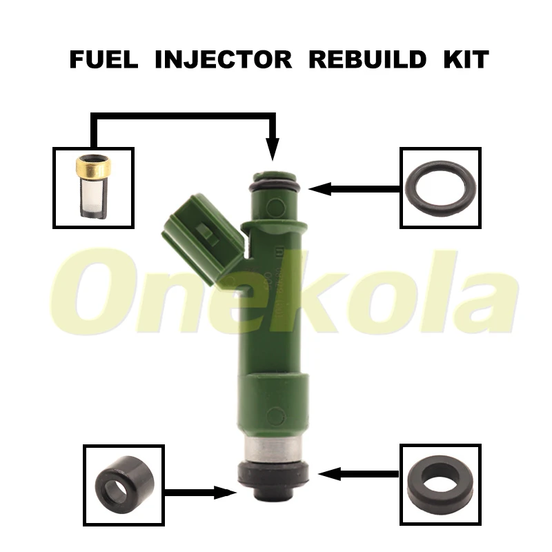 

Fuel Injector Seal O-Ring Kit Seals Filters for Toyota Nissan 1JZGTE 2JZGTE RB20DET RB26DETT 1001-87K80