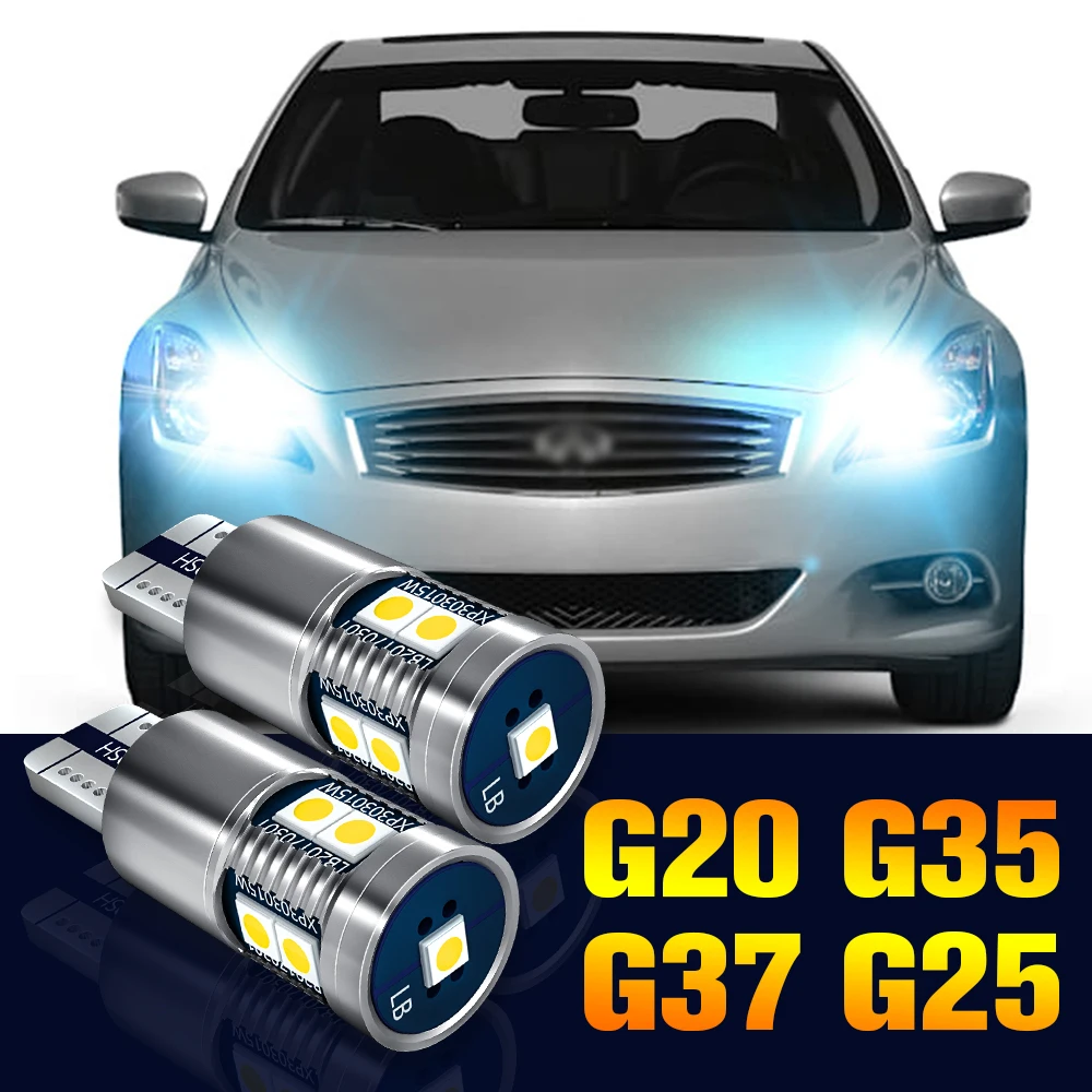 

2pcs LED Clearance Light Bulb Parking Lamp For Infiniti G20 G35 G37 G25 1999-2013 2006 2007 2008 2009 2010 2011 2012 Accessories