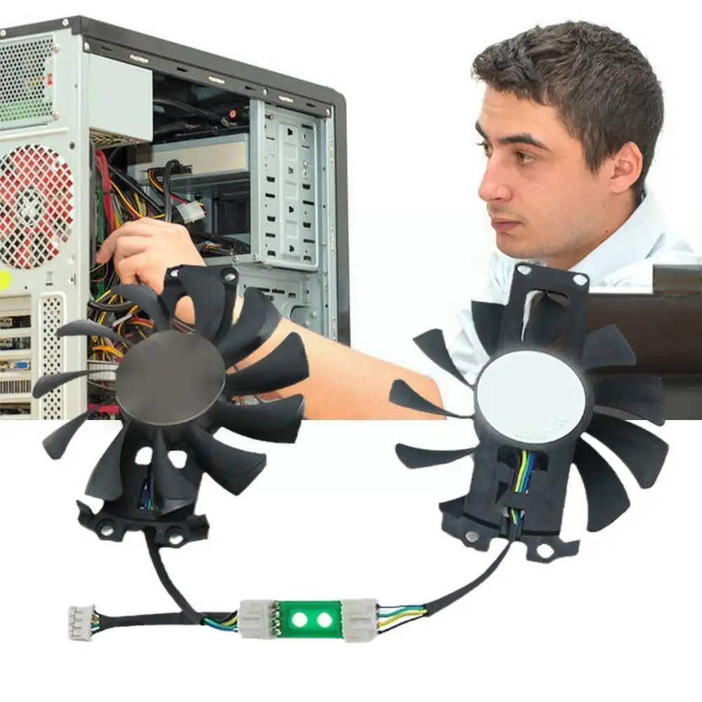 New 12v Cooler Fan Replace For Zotac Zotac Gtx950 Gtx960 Gtx1060