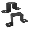 2PCS/ 4PCS Square  Pipe Clamp Corrosion-Resistant  Bracket For Pipes & Railings U Shaped  Connector Brackets Garden Buildings 5