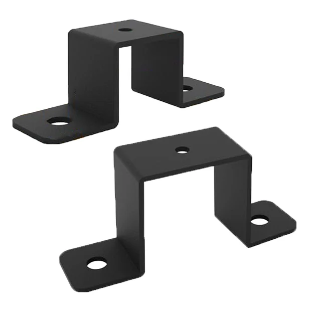 2PCS/ 4PCS Square  Pipe Clamp Corrosion-Resistant  Bracket For Pipes & Railings U Shaped  Connector Brackets Garden Buildings 5