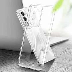 Ultra Thin Shockproof Clear TPU Phone Case with Camera Protection for Reno 12 5G China (Clear)
