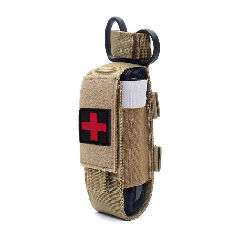 Tourniquet Kit Tactical Tourniquet Tourniquet Holder First Aid Pouch Outdoor Bag Tactical Cat First Aid Nylon Tourniquet Pouch Single Pistol Mag Bag Case Outdoor Hunting Knife Holster Medical Scissor Packs