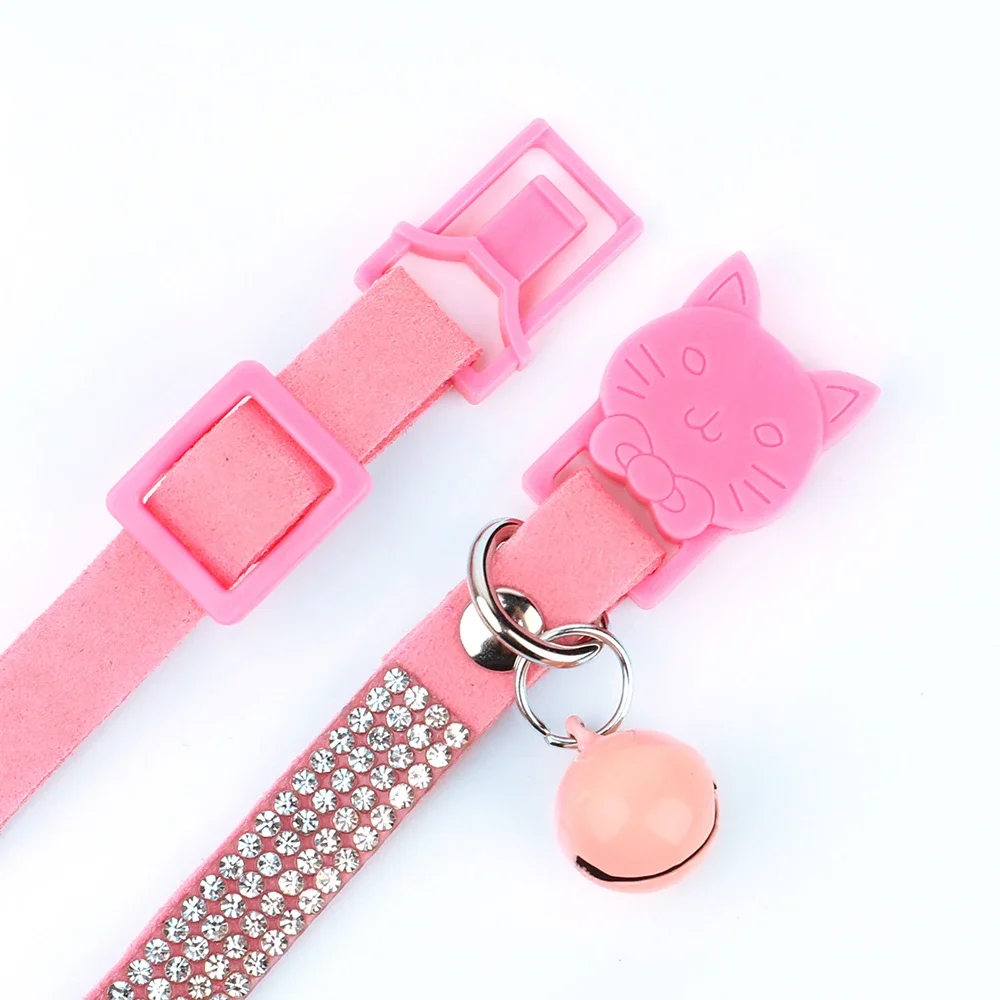 Title 13, Fashion Soft Suede Leather Dog Cat Collar with ...