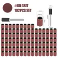 102pcs 80 Grit 1l4