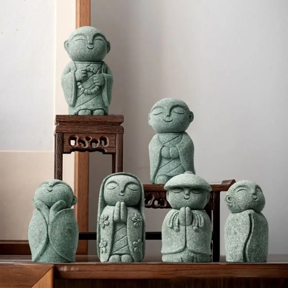 Garden Decoration Buddha Stone Statue Little Buddhist Monks 4
