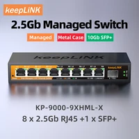 KeepLiNK 2.5Gb Managed Switch with 8-port 2.5Gb Ethernet 1-port 10G SFP+