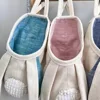 Bunny Ears Easter Gift Storage Organizer Large Capacity Basket Fabric Hanging Easter Cute Storage Basket Home Decor Supplies 1