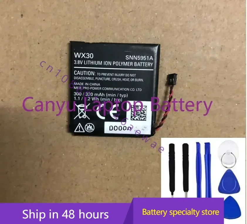 Новый оригинальный запасной аккумулятор WX30 для Motorola 360 1-го поколения SNN5951A 3,8 в