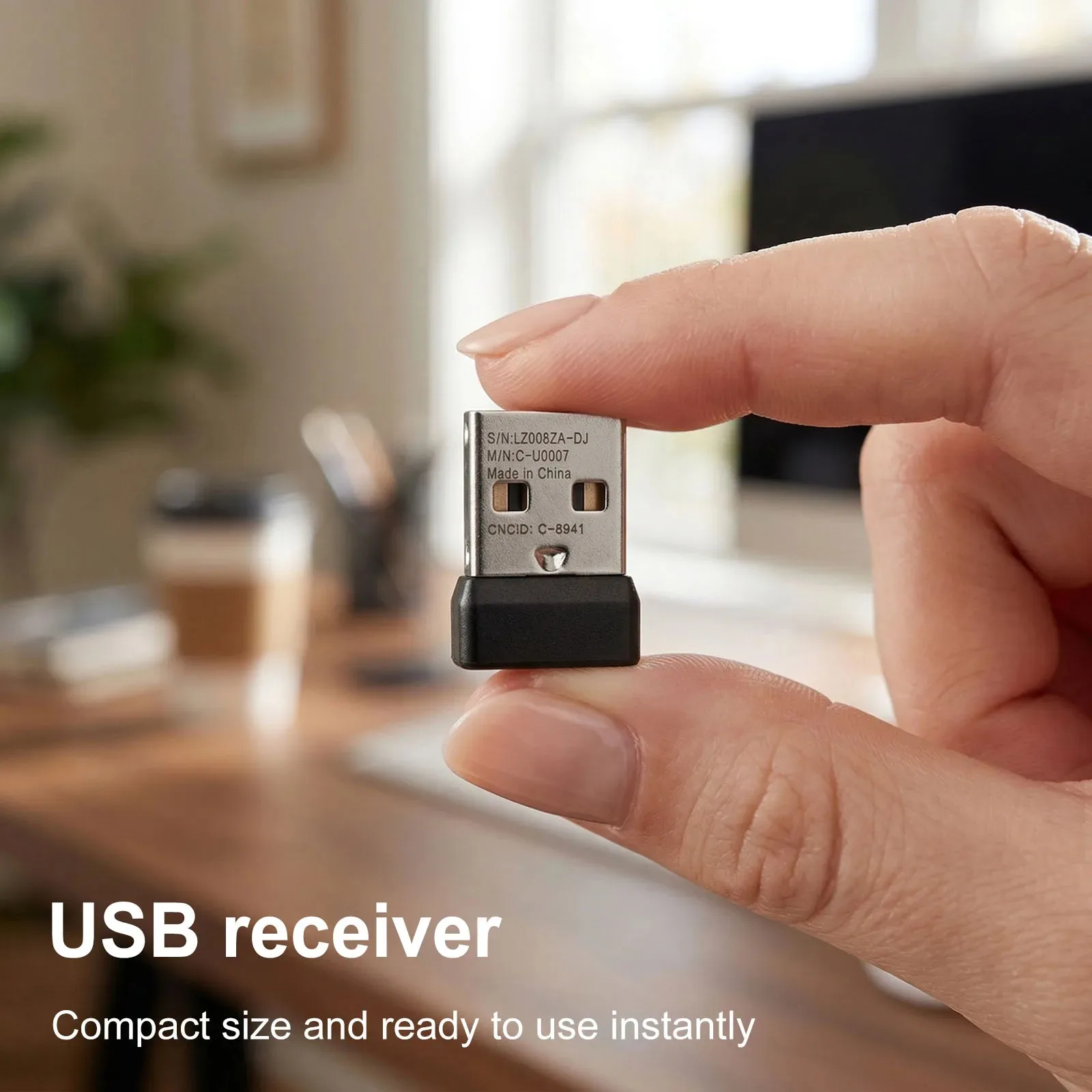 로지텍 MK220 MK235 MK240 MK260 MK270 MK275 MK345 무선 키보드 마우스 콤보 나노 플러그 앤 플레이용 USB 수신기 교체품