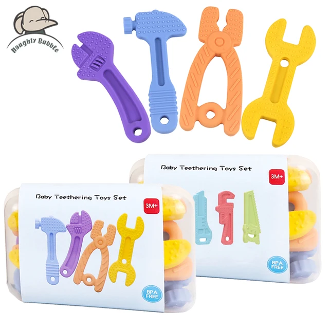 Baby Teether Educational Silicone Toy Newborn 0 12 Month Babies Care Rattle Teether for Kids Exercise Teeth Cartoon Style Toys 1