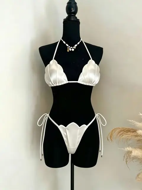 Sexy Bikini Swimsuit with Skirt Bandage Swimwear Women Brazilian Bikini 3 Pcs Bathing Suit A Line Skirt Summer Female 6
