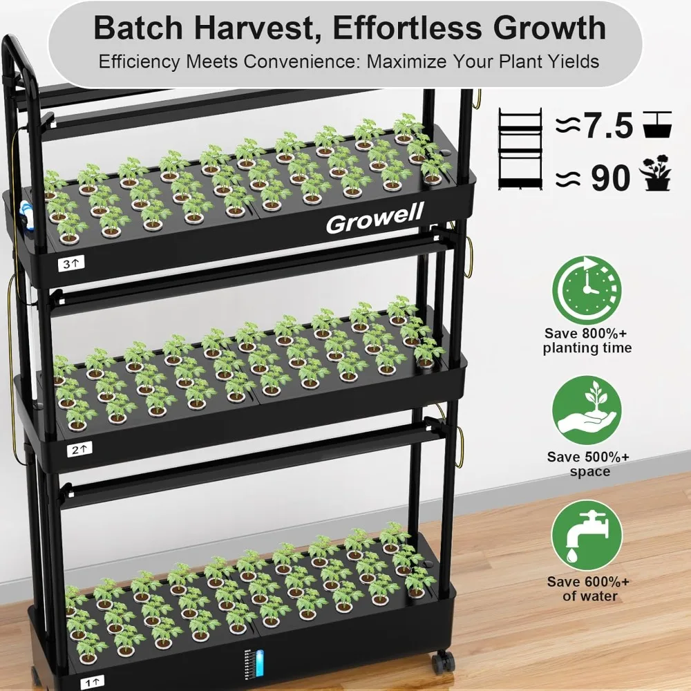 Hydroponic Growing System with LED Lights & WiFi Plug 2