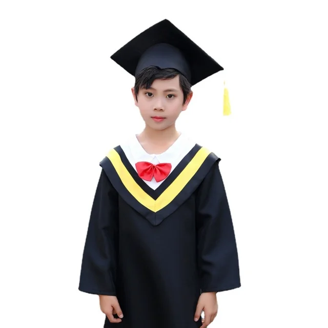 어린이 박사복 유치원 초등 학교 졸업 사진 의류, 학사복 졸업 드레스
