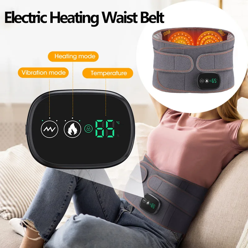 ElectricHeatingWaistBeltRedLightBackSupportBeltThermalLumbar
