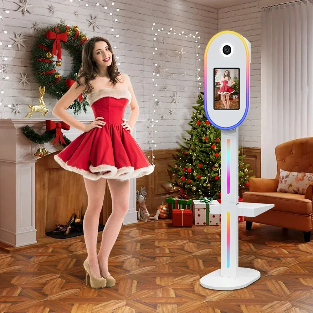 DSLR Photo Booth Shell with Lights Selfie 12.9in 11in ipad Photobooth Machine Camera for Christmas Party Events with Flight Case S8b8b8e44ff8c4b29b05c722187dca658q