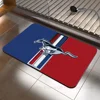 M-Mustang Car Logo Printed Floor Mat Home Bedroom Kitchen Non-slip Floor Rug, Absorbent Anti-fouling Door Mats 5