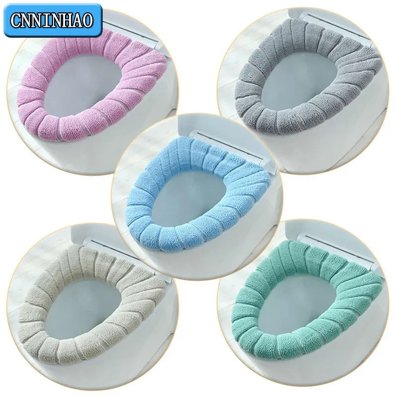 Toilet Seat Cover Toilet Seat Cover Mat Winter Warm Toilet Pad For Children Cushion Soft Reusable Filling Washable Closestool Warmer Accessories