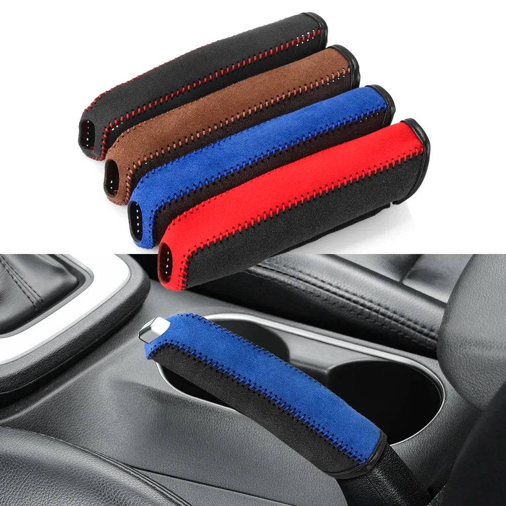 Car Leather Handbrake Grips for Smart Fortwo Forfour453 451 450