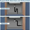 Kitchen Sink Drain Pipe Flexible Stretchable Deodorant Strainer Pipeline Durable Bathroom Washbasin Anti Blockage Accessories 6