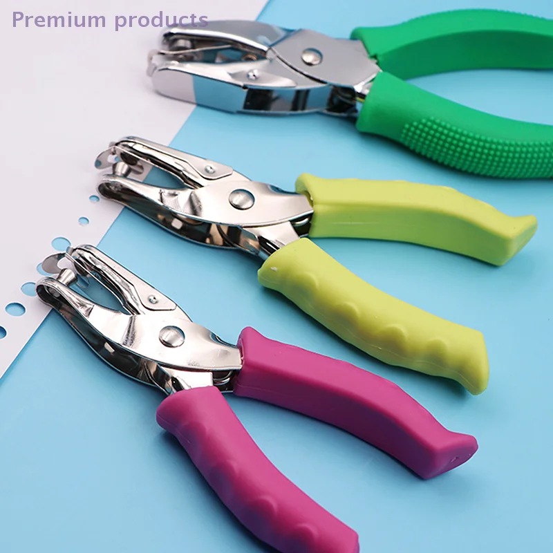 1개 귀여운 원형 펀치, 3-6mm 용량, 스크랩북 종이 DIY 공예 모양 커터 펀치