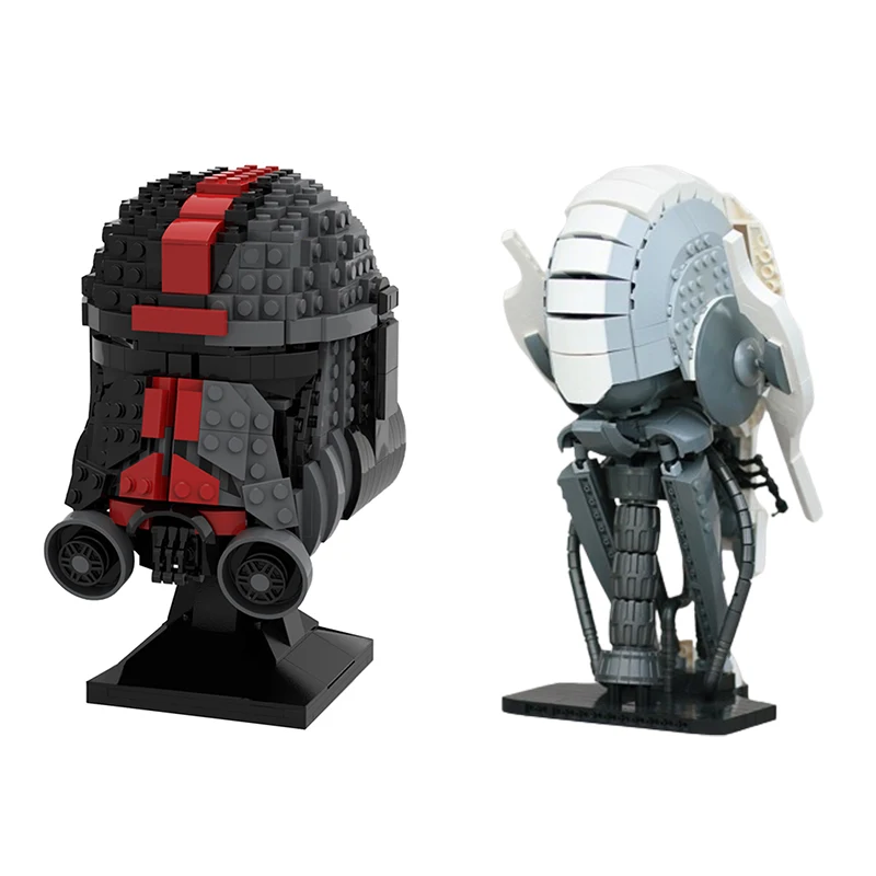 MOC 클래식 영화 우주 전쟁 헬멧 빌딩 블록 조립, 가슴 모델, MOC-80184..