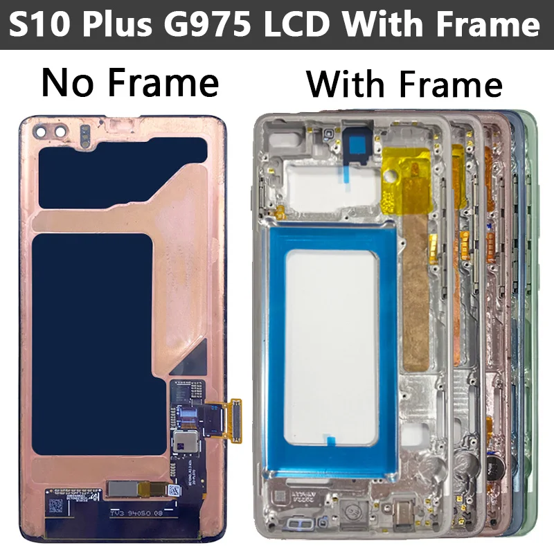 Ｚ  S10 ÷  AMOLED ÷,  ġ ũ Ÿ S10 + LCD G975 G975F G9750 ü
