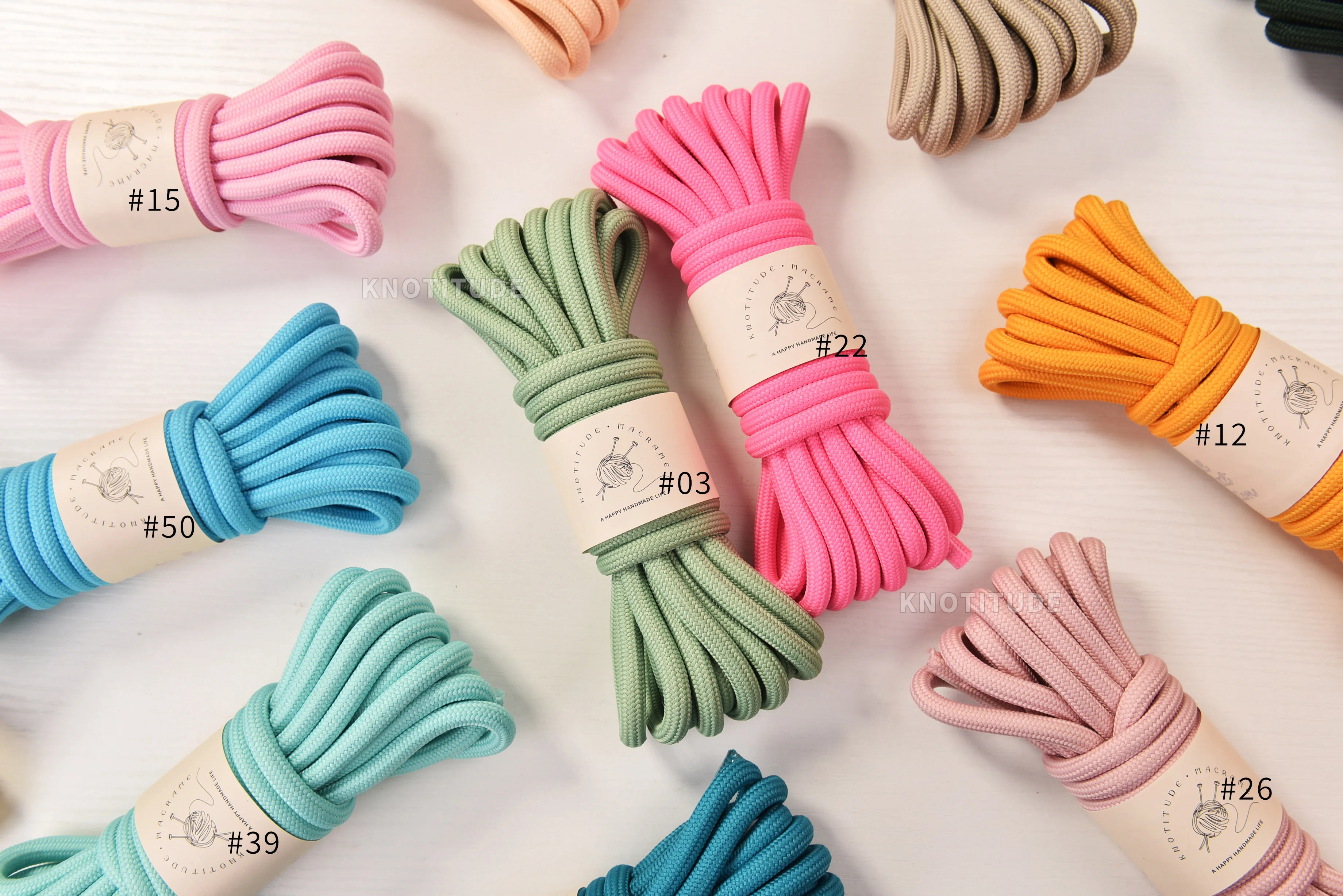 8MM Polyester Braid Cord 5 meters Pet Leash Making Rope 3