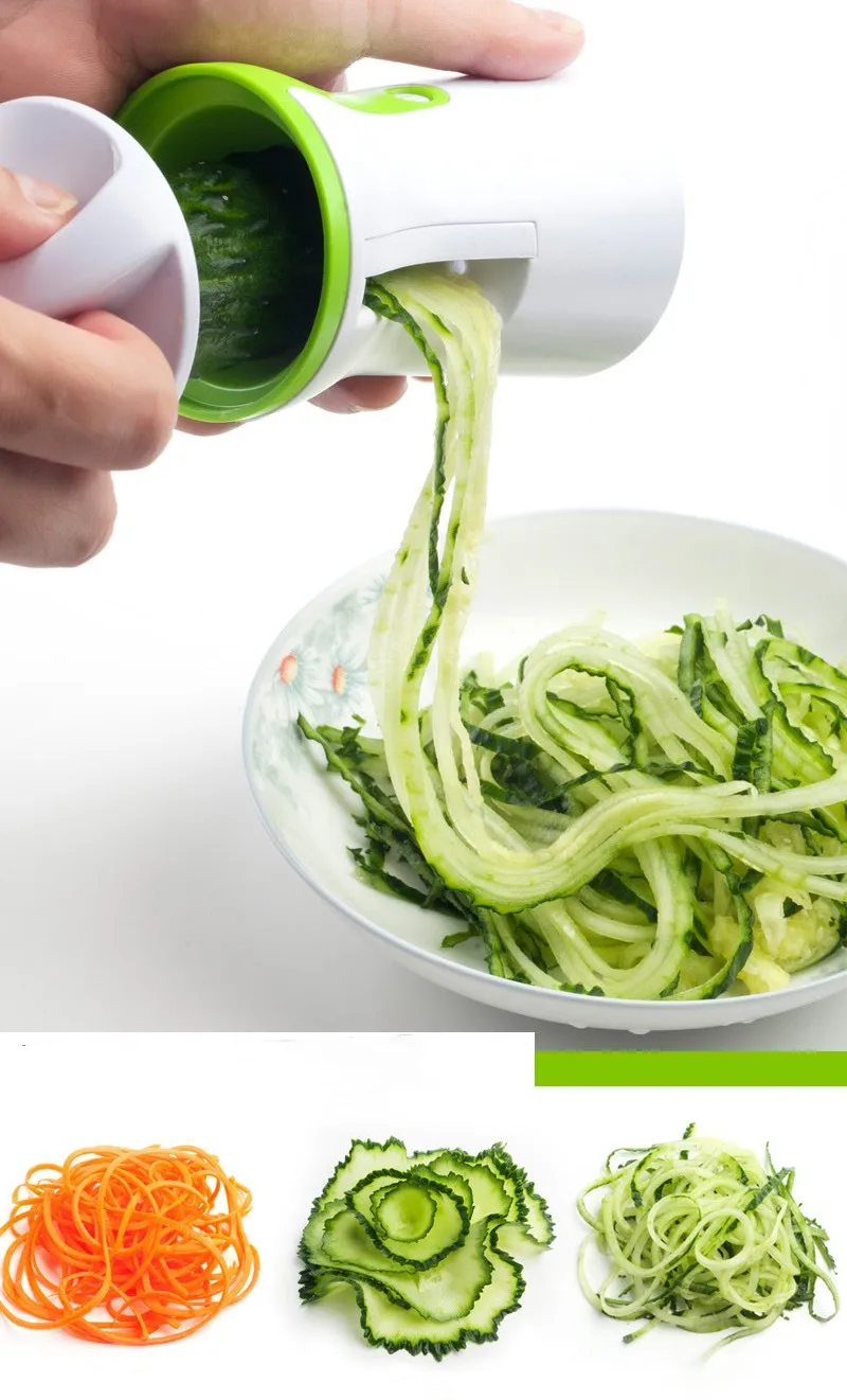 

Spiralizer Vegetable Slicer Vegetable Spiral Slicer Cutter Zucchini Pasta Noodle Spaghetti Maker Heavy Duty