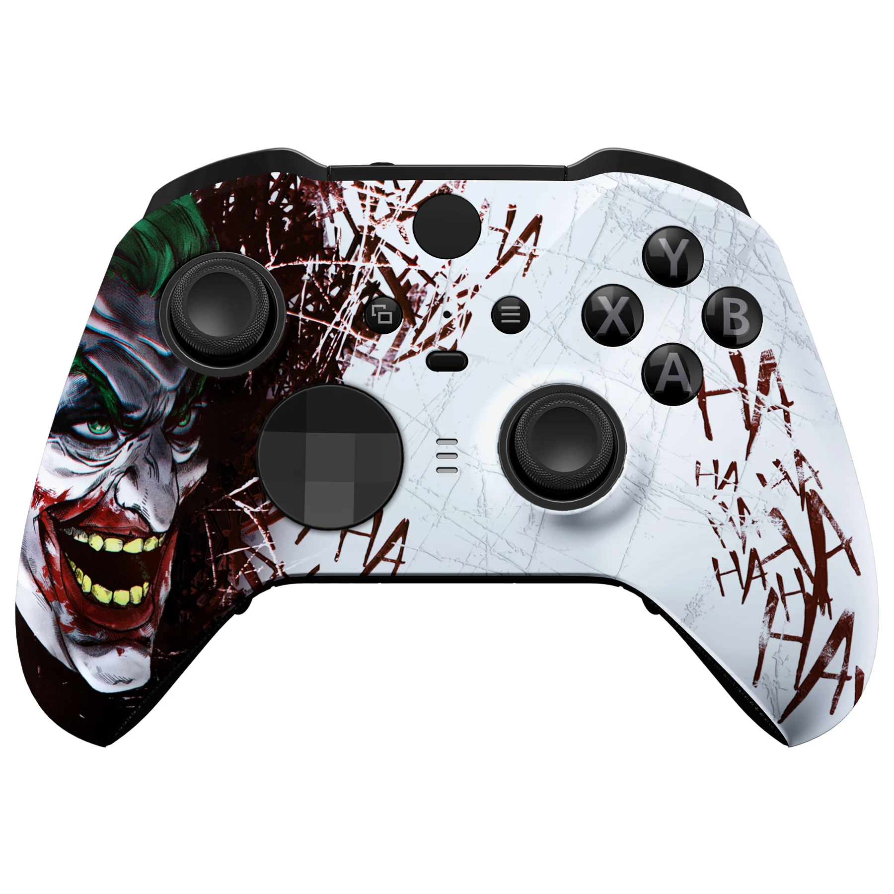Xbox One Elite 시리즈 2 컨트롤러용 eXtremeRate 패턴 페이스플레이트 전면 하우징 쉘 교체 키트 - Clown HAHAHA
