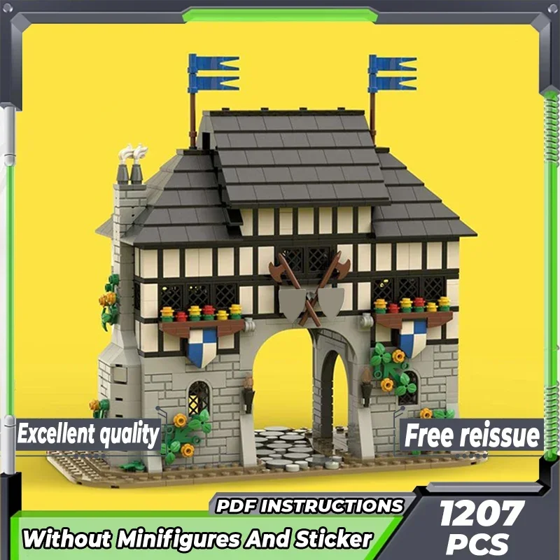 

Moc Building Bricks Military Fortress Model Falcon's Keep Castle Technology Modular Blocks Gift Christmas Toys DIY Sets Assembly