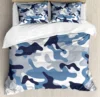 Camouflage Bedding Set Illustration with Abstract Soft Colors Pattern Camouflage Design Pillowcases Quilt Cover Bed Set For Home 1