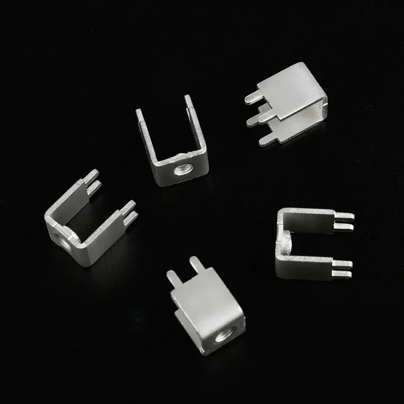 50PCS U Type Power Type Copper Terminal Hardware Stamping Parts Circuit Board Connector PCB-1037 M4 Welding Terminal