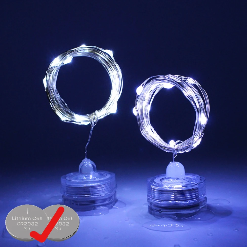 Garland String Lights Underwater Lights Vase Submersible Pool Night