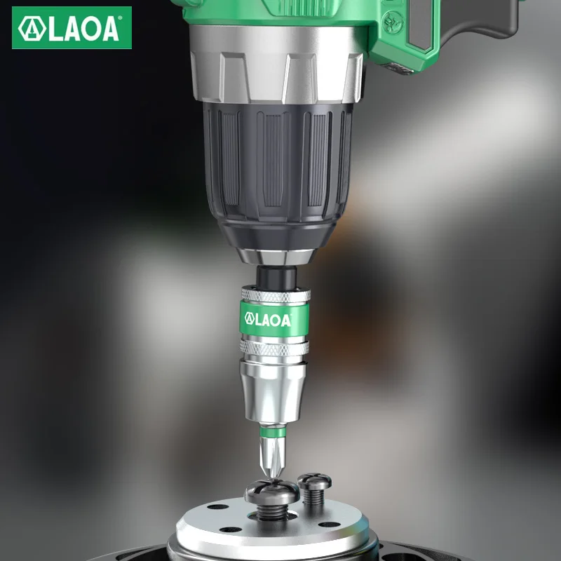 LAOA 6.35mm 스크루 드라이버 확장 육각 핸들 확장 연결로드 합금강 스크루 드라이버 비트 홀더 전동 공구 1/4''