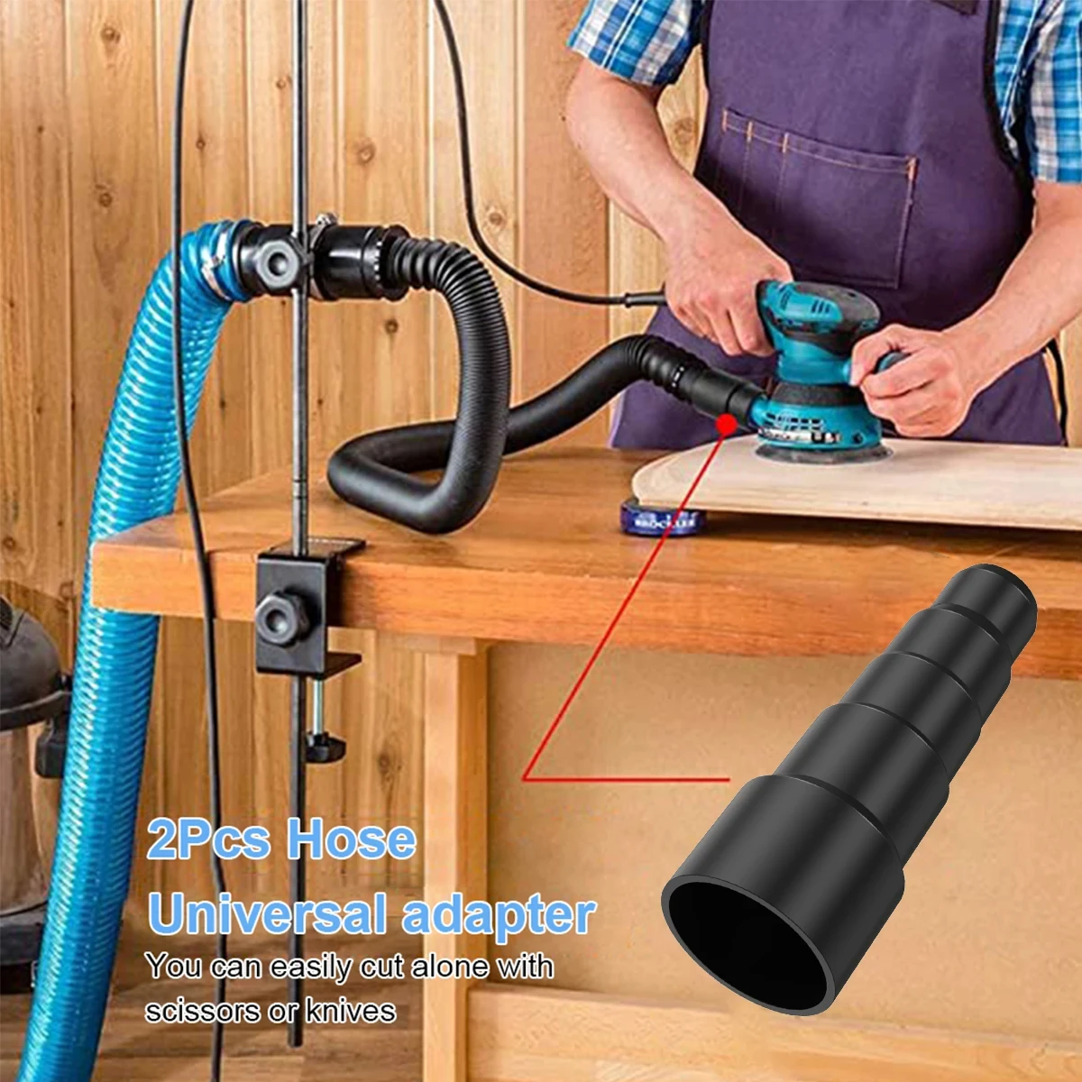 Universal Vacuum Cleaner Adapter Tube Hose 50mm Connector Accessory
