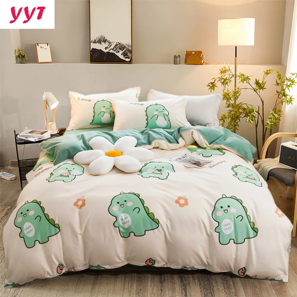 YanYangTian Nordic bed set di biancheria da letto in quattro pezzi coperte estive per letto lenzuola queen size set decorazioni per la camera da letto di natale