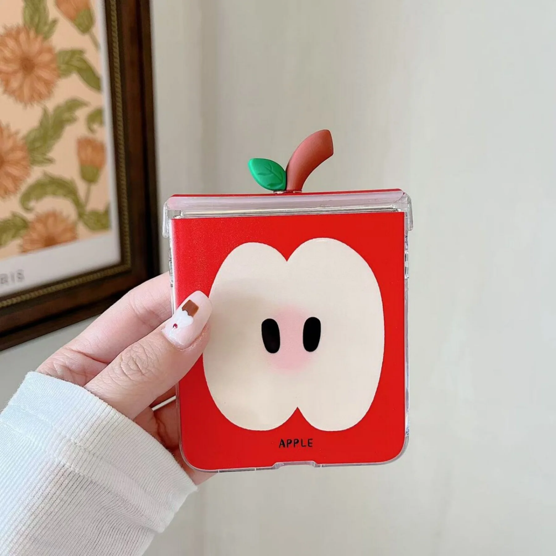 Korean Cute 3D Fruit Core Phone Case with Fruit Pendant - Stylish Hard Back Cover