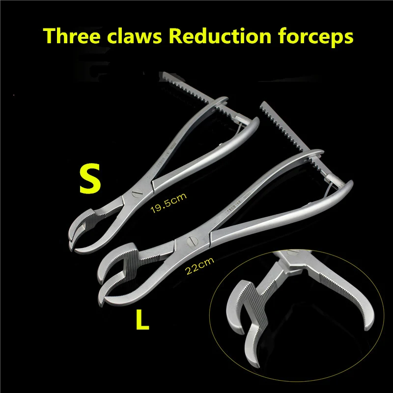 Orthopedicinstrumentmedicalthreeclawreductionforcepsmultitooth