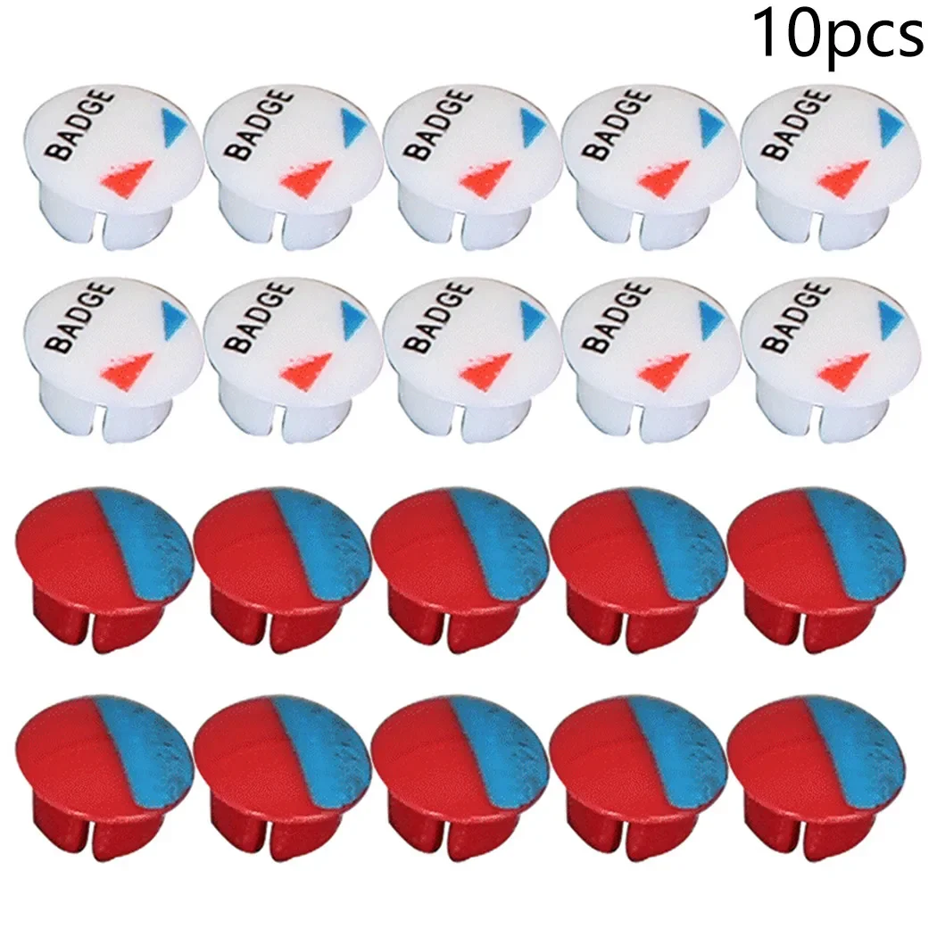 10pcs Faucet Handle Accessories Hot And Cold Water Sign Red And Blue Label Decorative Cover faucet decorative cover faucet cover for Kitchen Bathroom