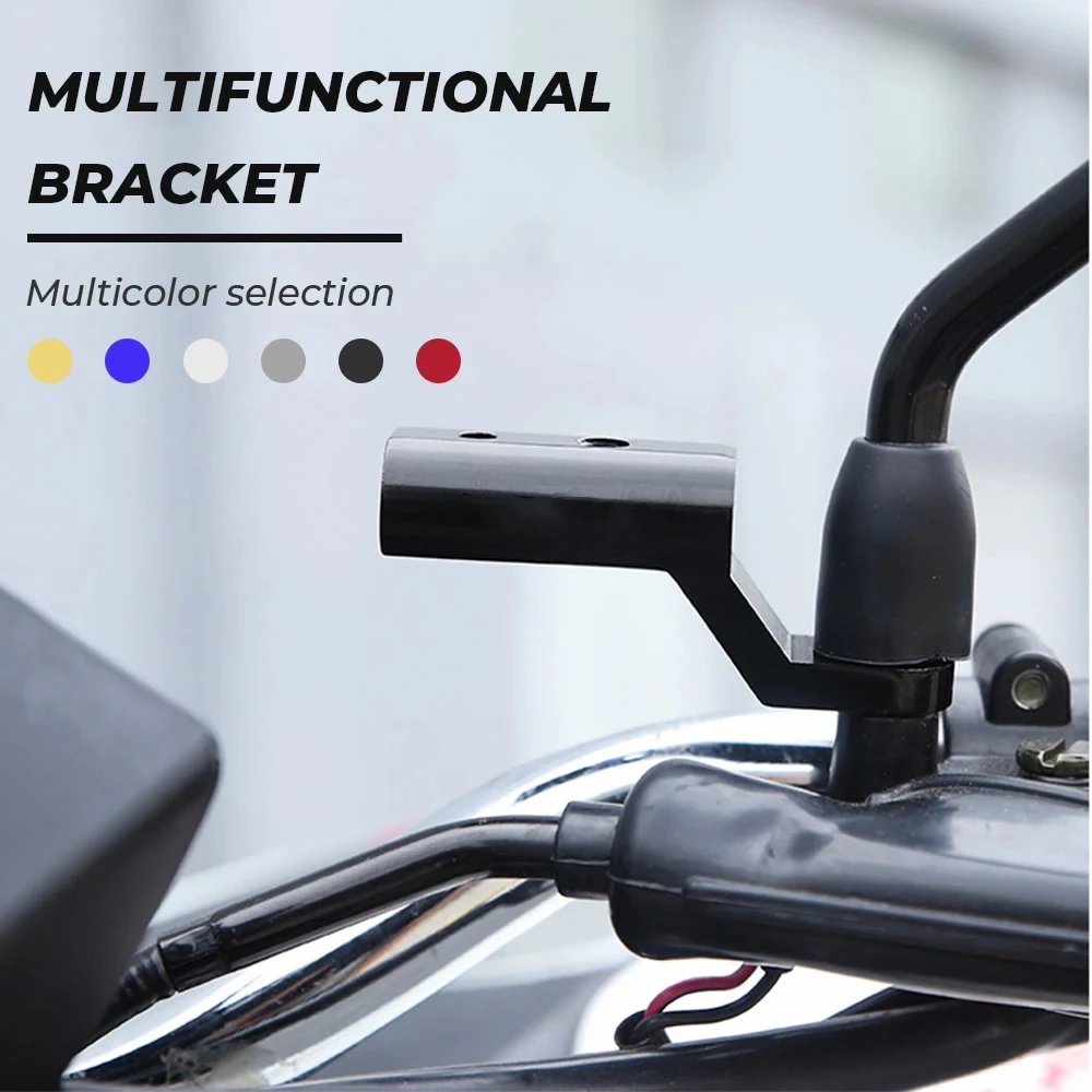 Motorcycle Mirror Motorcycle Mirrors Motorcycle Mirror Mount Motorcycle Mirror Bracket Rearview Mirror Expander Bracket Universal Adapter Holder Motorbike Accessories Mount for Triumph Suzuki Kawasaki