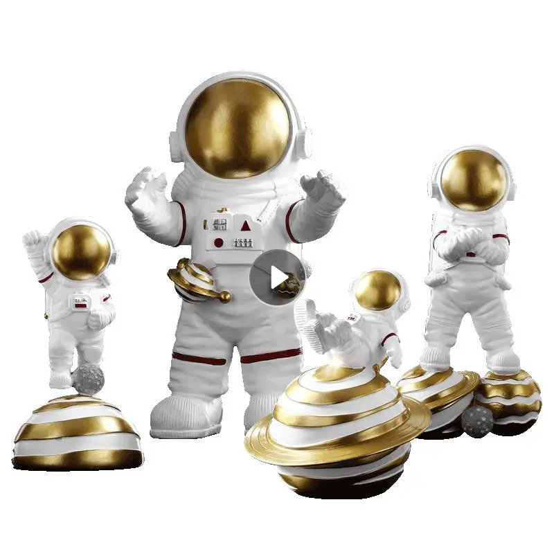 Resin Material Astronauts Ornaments Universal Cell Phone Stand Holder Christmas Gift Toys Home Office Desk Decor Birthday Gifts