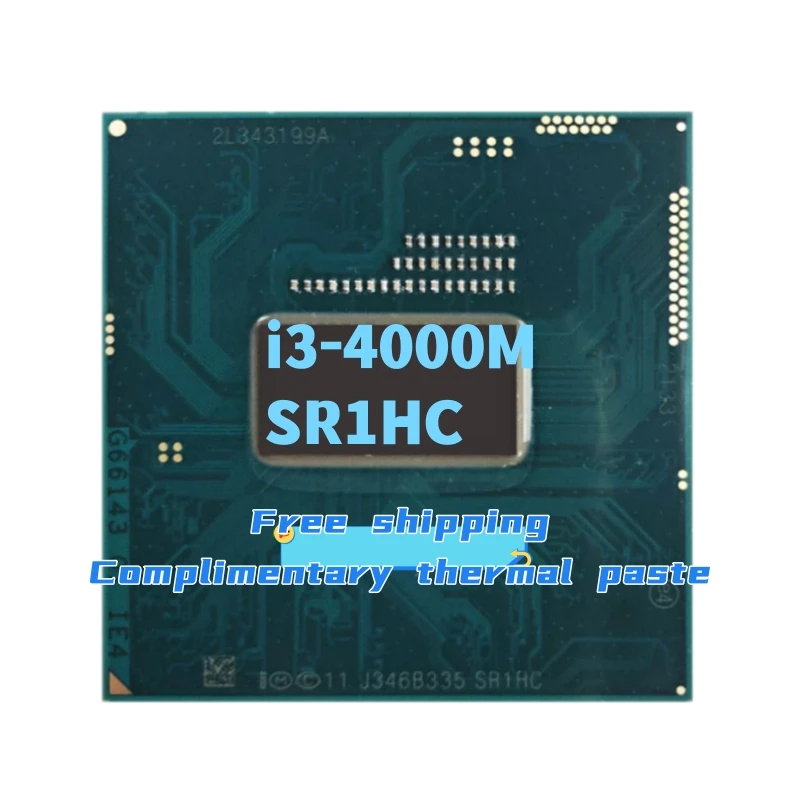

Процессор для ноутбука Core i3 4000M SR1HC 2,4 ГГц двухъядерный четырехпоточный процессор 37 Вт Разъем G3 / rPGA946B